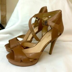 Nine West Tan heels